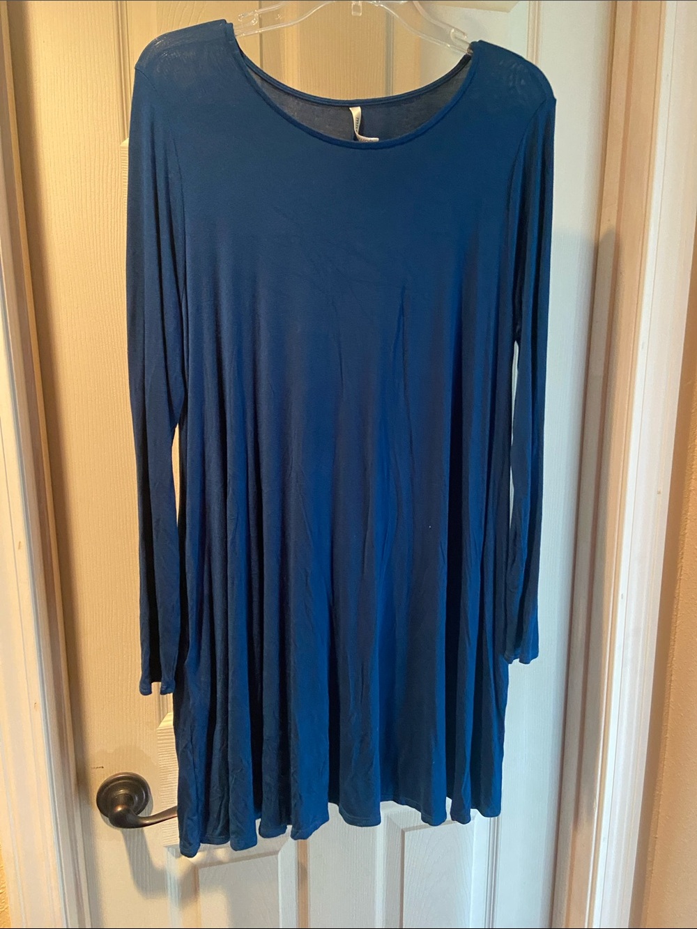 mittoshop Navy Blue Long Sleeve Swing Tunic